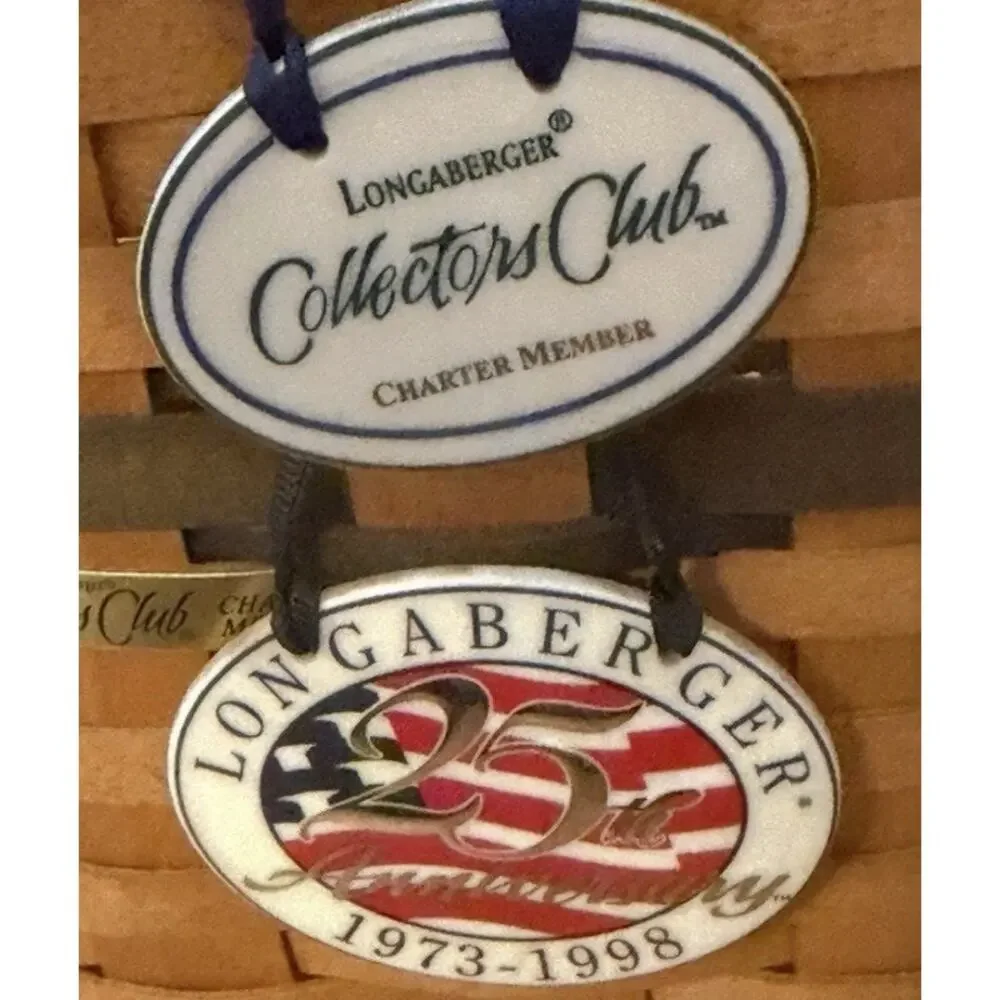 Longaberger Collectors Club Membership Basket 1996 Charter Member Signed 3391-62